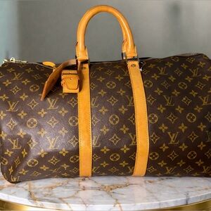 Louis Vuitton Monogram Keepall 50 duffle